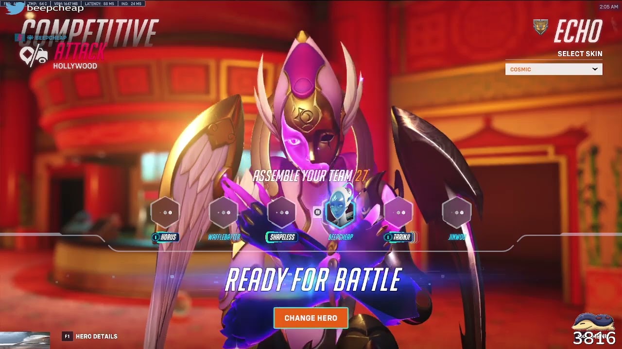 BEST ECHO MAIN! BEEPCHEAP GAMEPLAY OVERWATCH 2 SEASON 15 TOP 500