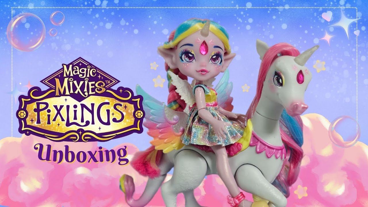 Magic Mixies Pixlings Unia And Pegacorn Rainbow Star Unboxing Youtube 