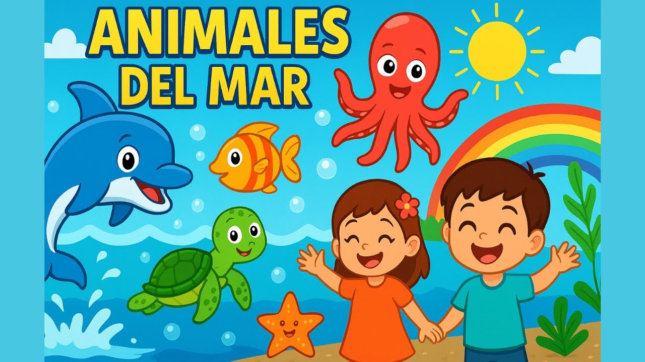 Los Animales del Mar 🌊🐠🐬 | Canción Infantil Divertida y Educativa | Música para Niños