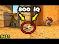 800 IQ BALL BAIT TRICKS! - CS:GO BEST ODDSHOTS #434