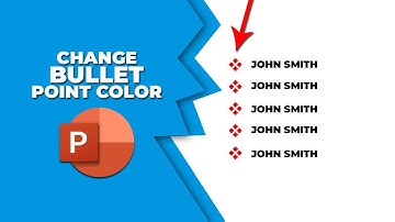 How to change bullet point color in PowerPoint