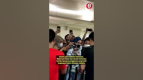 Badminton Lovers di Istora Senayan Foto Bareng Ahsan/Hendra #shorts