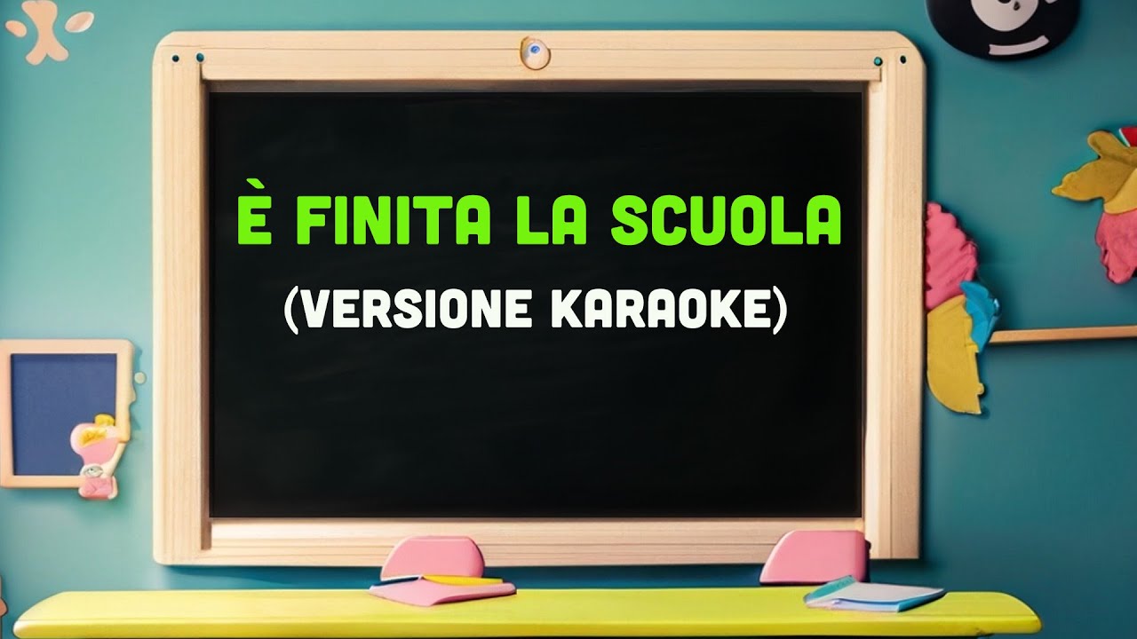 È FINITA LA SCUOLA - BASE KARAOKE - Canzone per i saluti di fine anno
