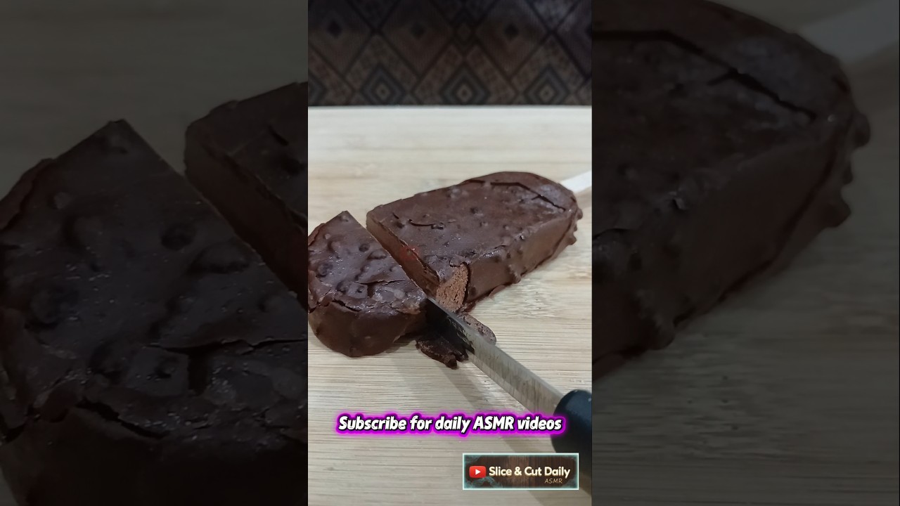 Insanely Smooth Chocolate Ice-Cream Cutting ASMR 🍫🔪 Oddly Satisfying Sounds #Shorts