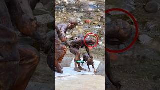 This statue hides one of the craziest rescue stories ever! 🫣😰