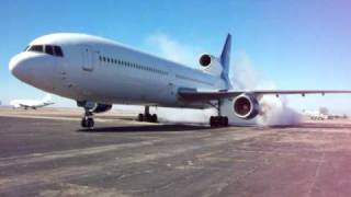 L-1011 Engine Start Part 1 N700TS  (Aircraft leaving Roswell and heading to Kansas City) 01-30-2010