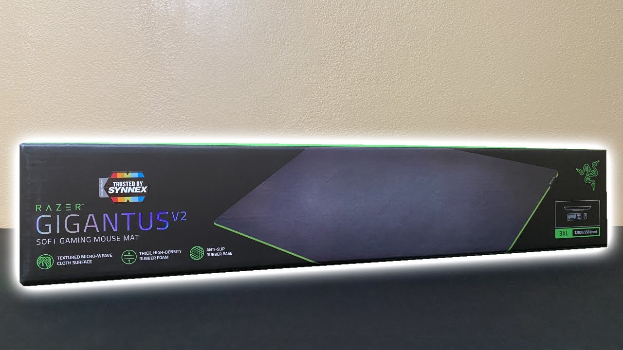 Razer Gigantus V2 3XL Gaming Mouse Mat Unboxing