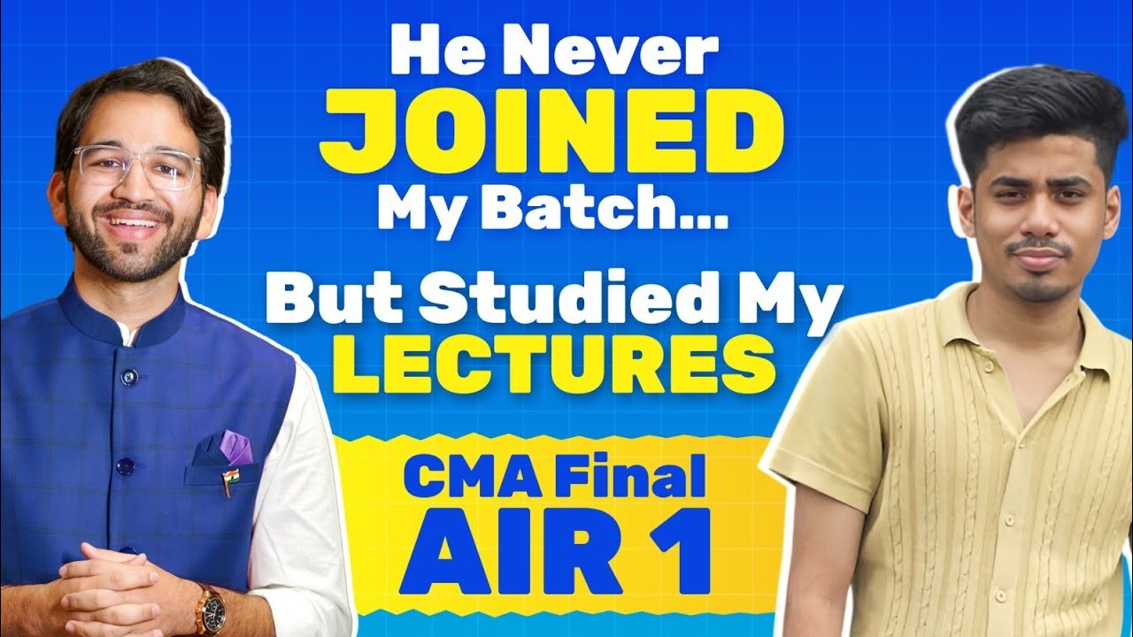 Skipped an Attempt and Still Secured AIR1, How? | Must Watch | CMA Final | CA Shubham Singhal