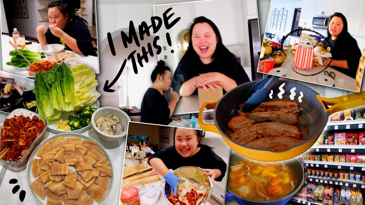 What I Eat in A DAY!!! (Full Cooking Recipes) + FIRST TIME making KOREAN KIMCHI at home (Vlogmas)