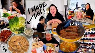 What I Eat in A DAY!!! (Full Cooking Recipes) + FIRST TIME making KOREAN KIMCHI at home (Vlogmas)