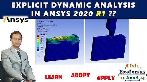 Explicit Dynamic Analysis of Turning tool in Ansys Workbench 2020 R1