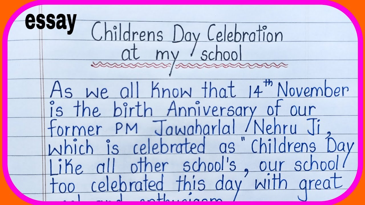 short essay about national day celebration in school