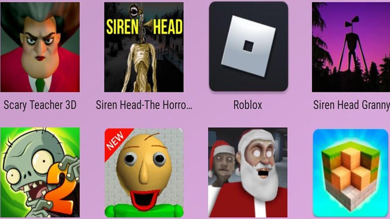 Siren Head The Horror Siren Head Granny Block Craft 3d Pvz 2 Baldi S Basics Roblox Scary Teacher 3d Youtube - roblox granny face