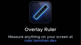 Ruler Overlay – Pixel-Perfect Screen Ruler for macOS (Designers & Developers)