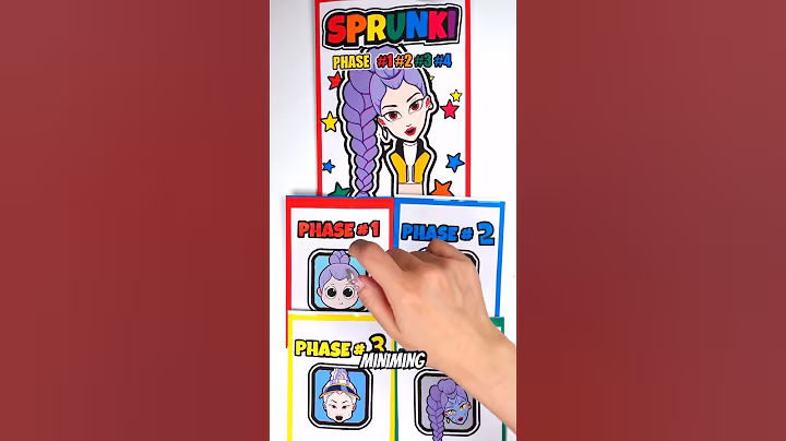 🌈SPRUNKI OC Rumi | ASMR Phase 1vs2vs3vs4 Squishy #blindbag #papercraft #kpopdemonhunters