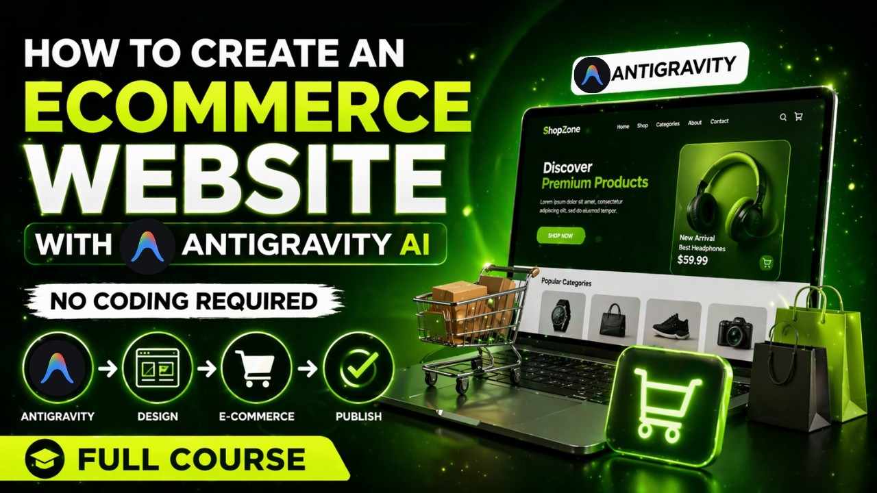 Create a Full Ecommerce Website Using AI (No Coding) — Antigravity AI ...