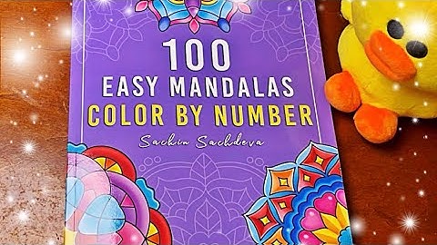 100 Easy Mandalas Color by Number Flip Through