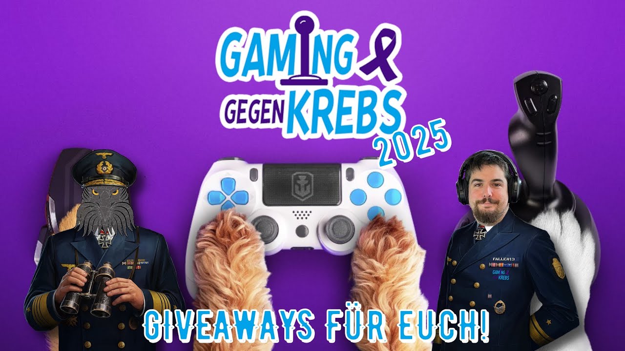 World of Warships Legends - LIVESTREAM! - Gaming gegen Krebs 2025 - Giveaways für euch!