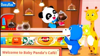Baby Panda's Summer Cafe- Become a Cafe Host and Serve Customers| BabyBus game screenshot 5
