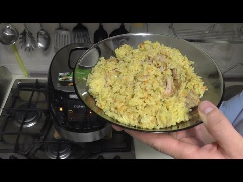 Плов в мультиварке Polaris 0517.  Pilaf in Multicookings Polaris 0517