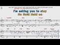 Eric Benet   Cracks Of My Broken Heart POP musical score Karaoke video