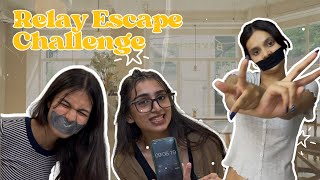 Relay Escape Challenge  (Jiya vs Aisha vs Lisa) #funchallenge