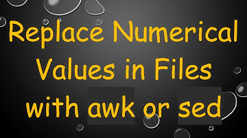 Replace Numerical Values in Files with awk or sed