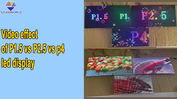 led screen display video effect p1.5 vs P2.5 vs p4 flexible indoor led module visual