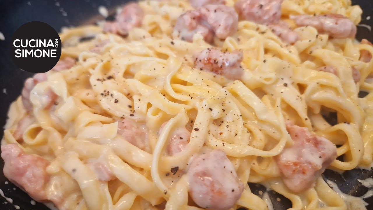 Tagliolini Panna e Salsiccia e Parmigiano - Ricetta anni '80