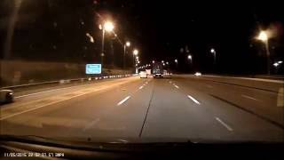 Near miss on the M25 Lorry truck accident avoided