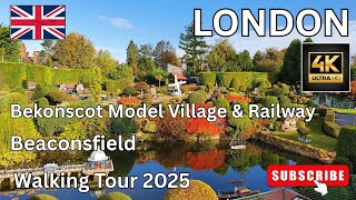 LONDON [4K] Bekonscot Model Village Railway Beaconsfield England Walking Tour 2025 #viralvideo #4k