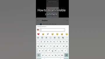 How to do an invisible comment #viral #comment #invisible #comments