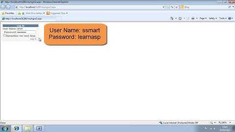 ASP.NET 4.0 Essential Skills Lesson 9-7: Use other login controls