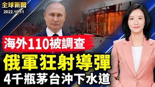 中共海外110被調查；導彈射不停，俄羅斯瘋狂報復烏克蘭，七國集團緊急軍援；4千瓶茅台沖下水道，億元貪官只判20年；台灣再提「第一擊」新定義，無人機越界要還擊【 #全球新聞 】| #新唐人電視台
