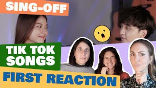 ITALIANS FRIENDS REACT to SING-OFF TIKTOK SONGS PART VI (Yamet Kudasi, It's Only Me) vs Mirriam Eka