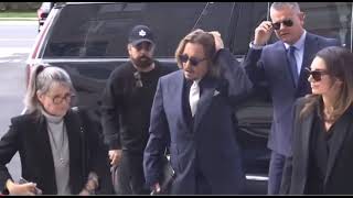 2022 04 12 Johnny Depp and his team Arrival at the Fairfax Courthouse Day Two