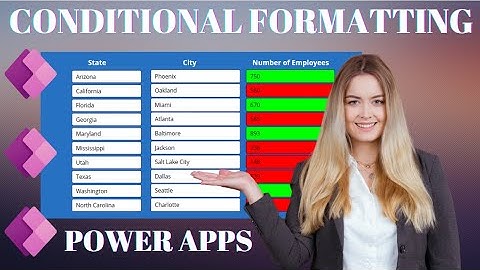 PowerApps Conditional Formatting