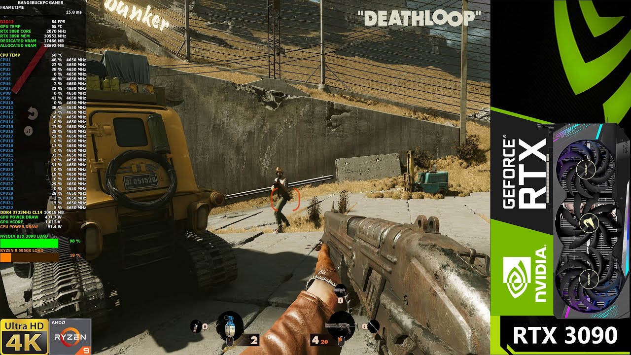 DEATHLOOP Ultra Settings Ray Tracing 4K | RTX 3090 | Ryzen 9 5950X ...