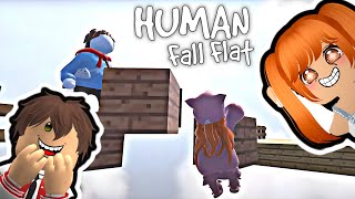 ANİME KIZI HUMAN FALL FLAT PARKURU YAPIYOR !! w/@minegreen