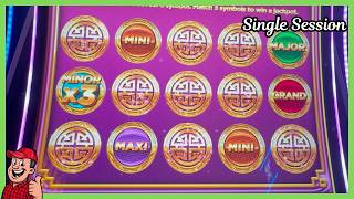 Magic Treasures Tiger (Money Balls) slot machine single session at Meskwaki Bingo & Casino
