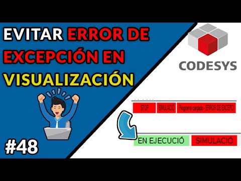 ?✅CODESYS 3.5 - ELIMINAR ERROR DE EXCEPCIÓN EN LA VISUALIZACIÓN/EXCEPTION ERROR VISUALIZATION