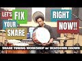 TUNE ANY SNARE DRUM FAST & EASY! - Snare Tuning Workshop 2018