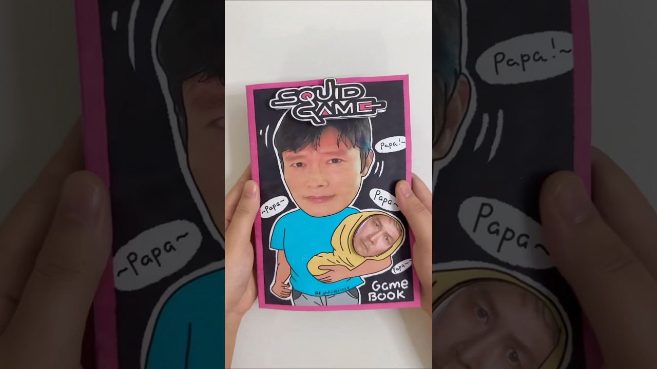 Squid Game game book! #squidgame #squidgame3 #gamebook #paper #diy #squish