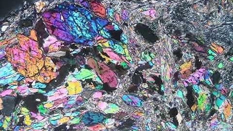 28. Thin section video: Tremolite 3