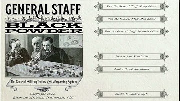 Walkthrough of the General Staff Black Powder Army, Map & Scenario Editors