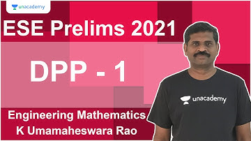 DPP - 1 | Engineering Mathematics | K Umamaheswara Rao
