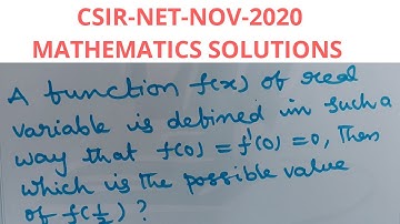 CSIRNET-MATHEMATICS-NOVEMBER-2020-SOLUTIONS