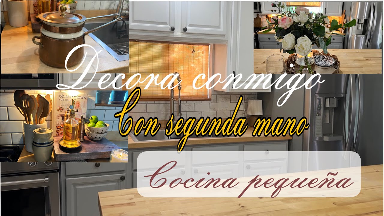 DECORACIÓN DE COCINA CON TESOROS DE SEGUNDA MANO