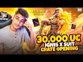  world record create opening of new ignish xsuit  35000 uc luckiest create opening bgmi 