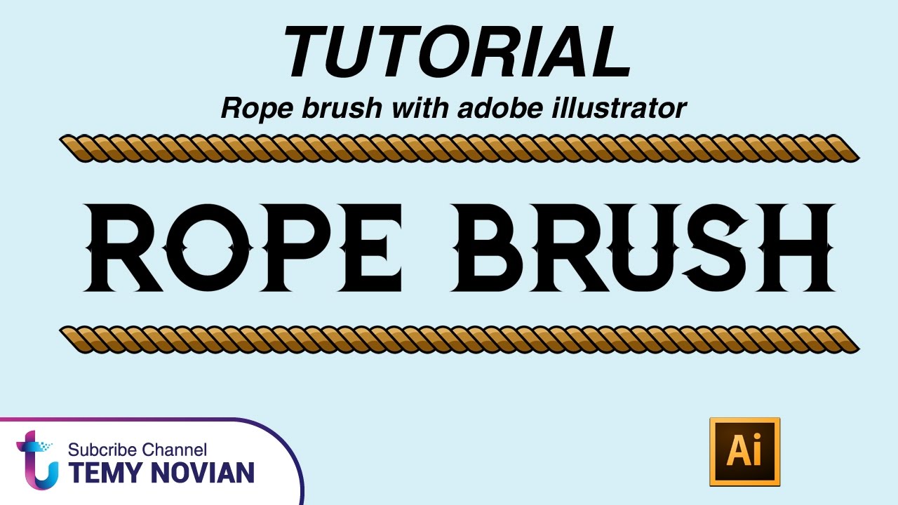 Tutorial rope brush with adobe illustrator YouTube
